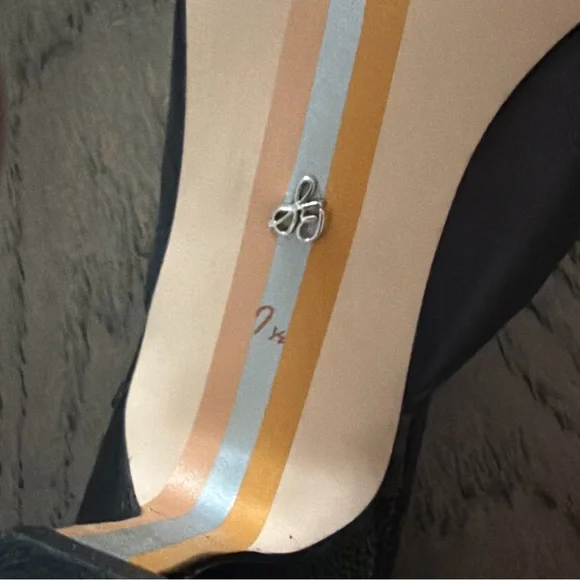 Sam Edelman Black Tev Kitten-Heel Mules Size 7.5 - Picture 10 of 10